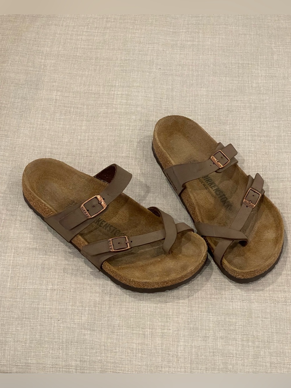Birkenstock Mayari in Mocha GUC Birkibuck EU 38 W 7 festival bohemian cottage - Picture 2 of 8